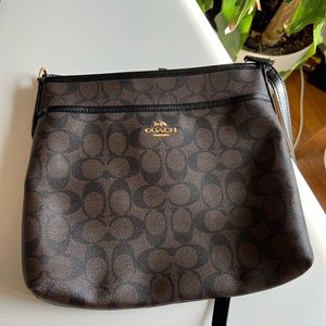 Coach Signature File Bag 100% Authentic